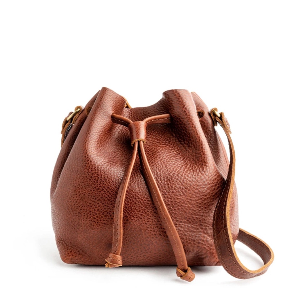 Portland Leather Large Bucket Bag in Nutmeg